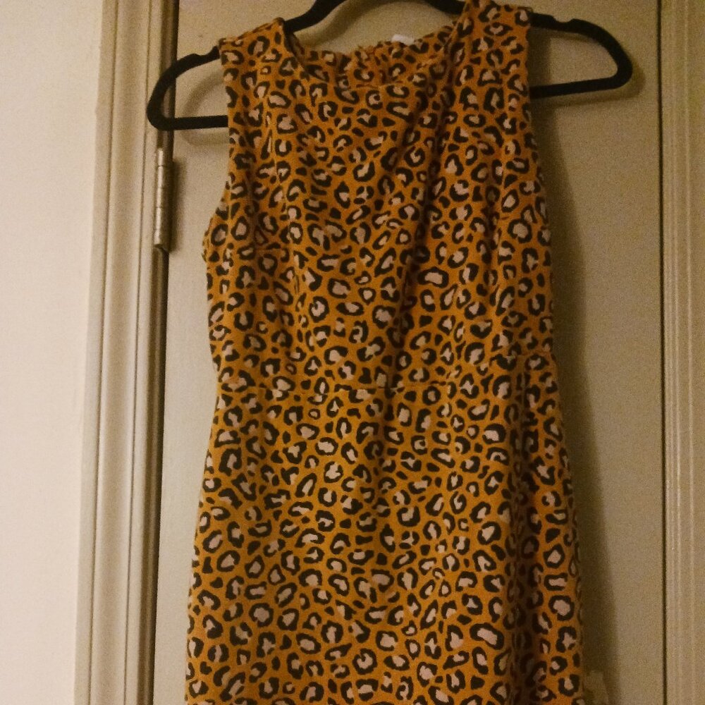 Leopard Print Business Casual Dress